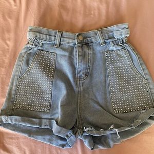 Denim shorts